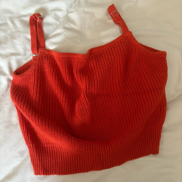 Callahan Knitwear Burnt Orange Ribbed Knit Tank Size Small - Picture 4 of 8
